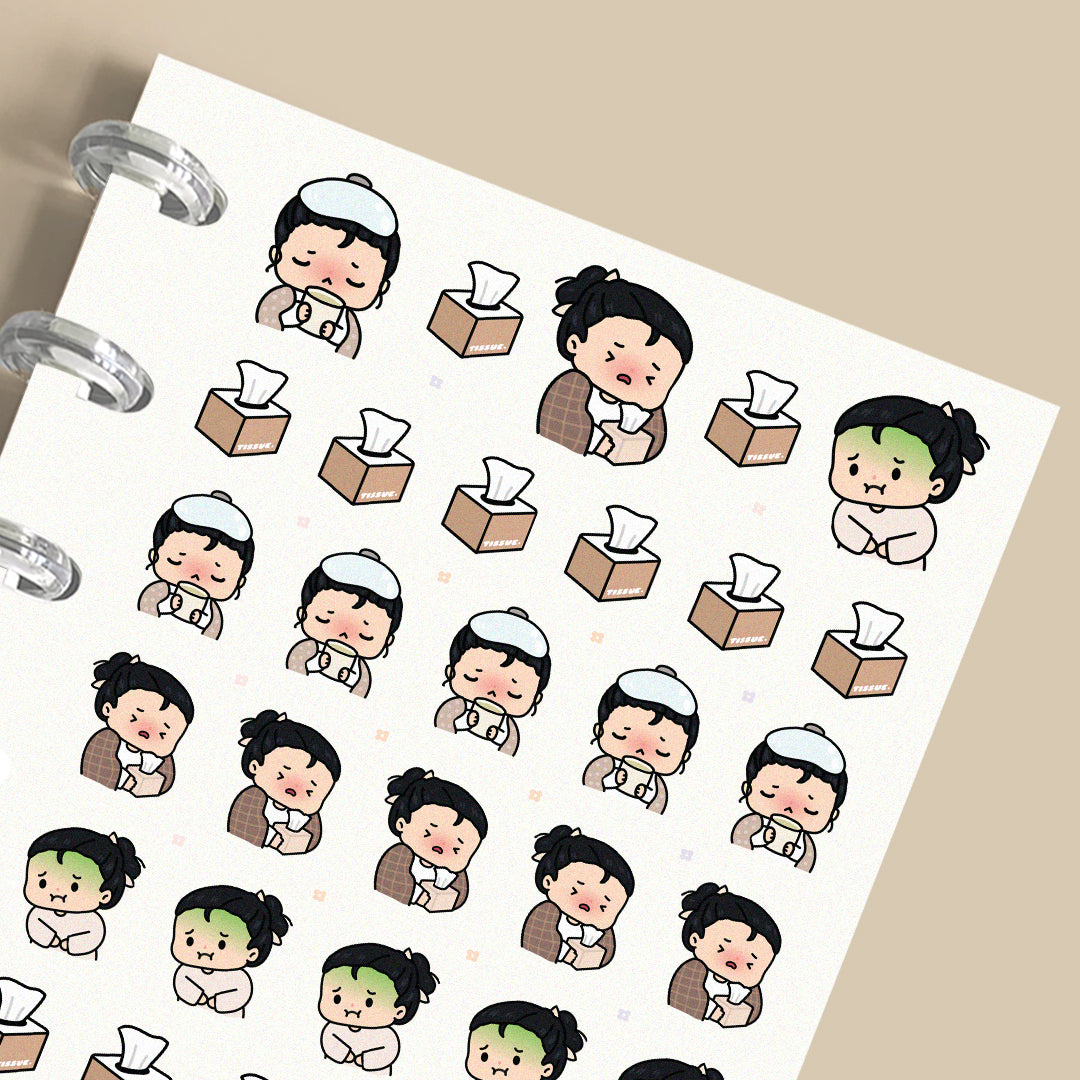 Sick Days Planner Stickers