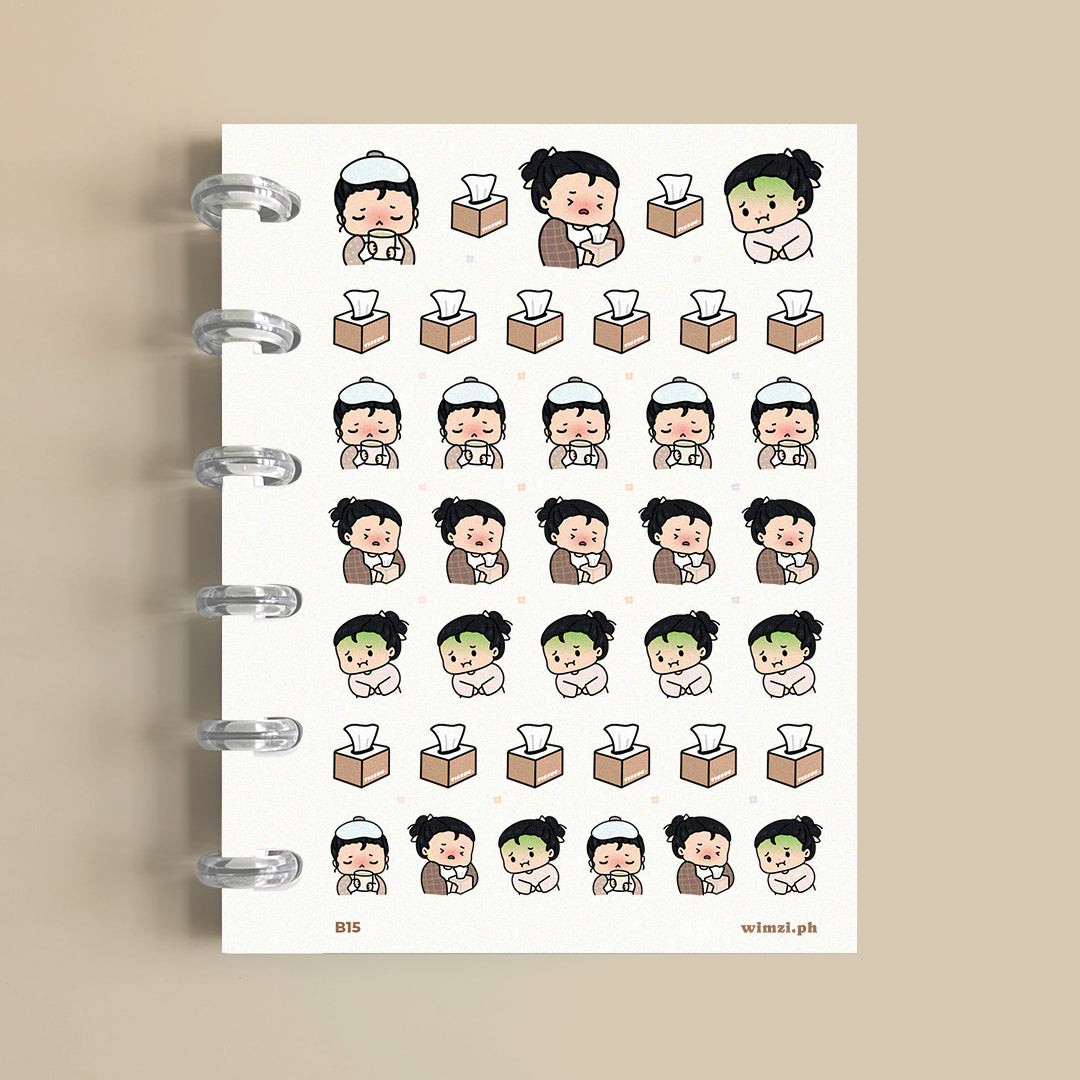 Sick Days Planner Stickers