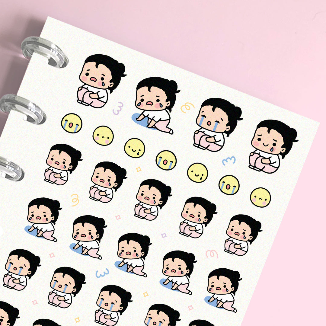 Breakdown Crying - Planner Stickers