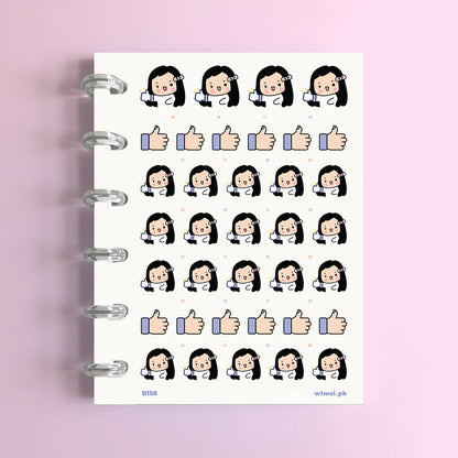 Like, Thumbs Up Planner Stickers