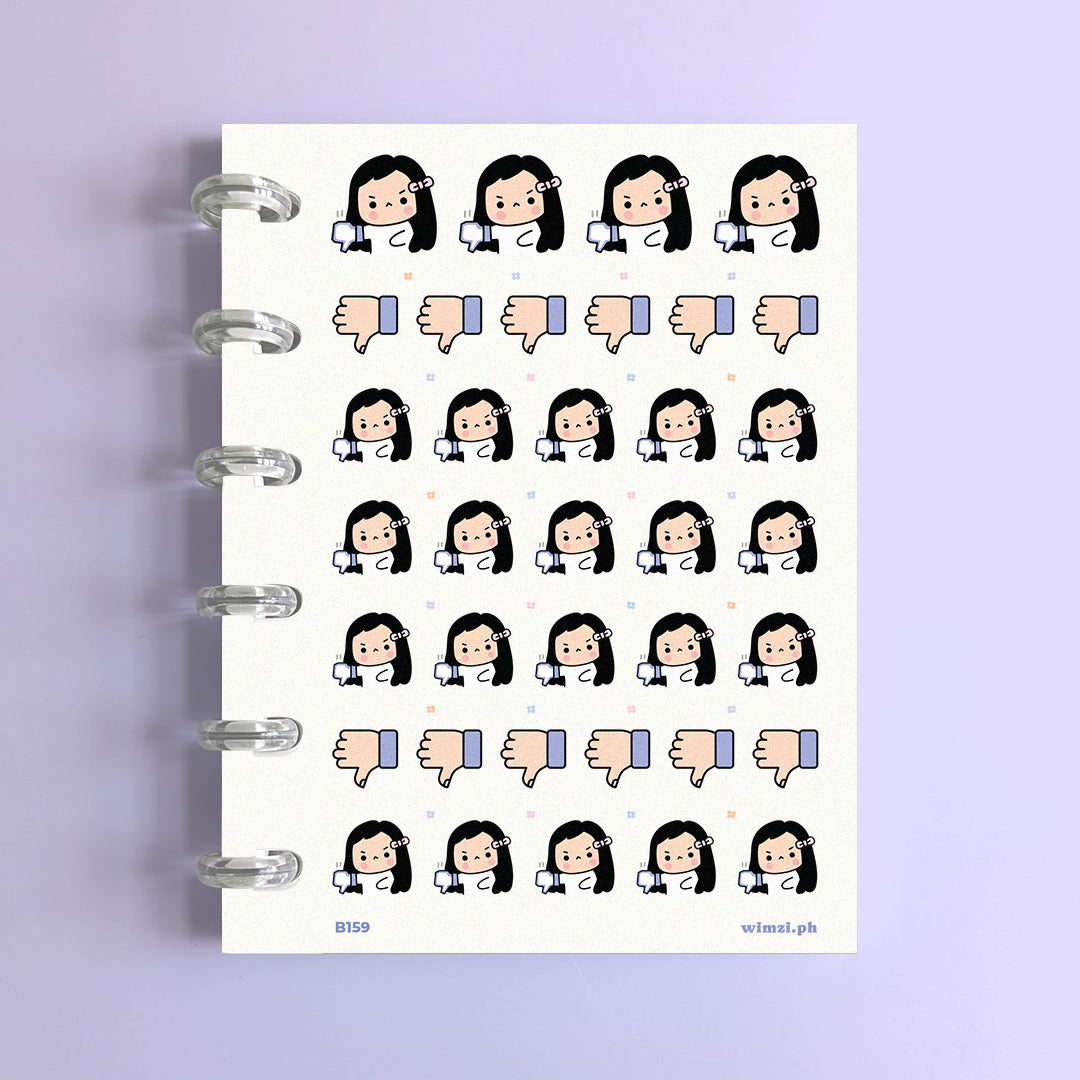 Dislike, Thumbs Down Planner Stickers