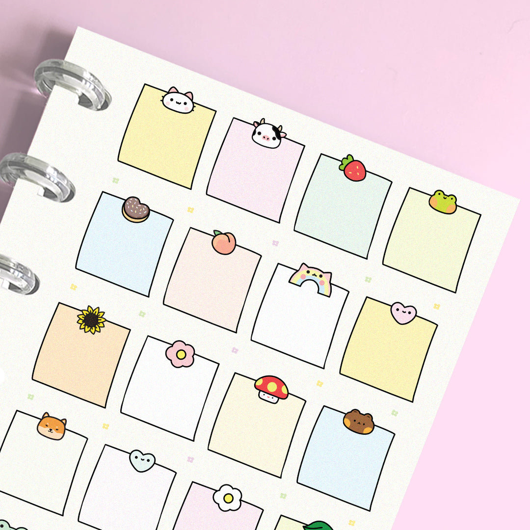 Memo, Notepad Planner Stickers