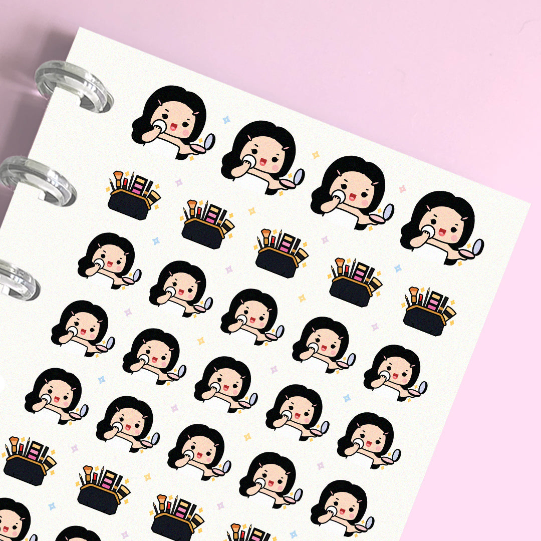 Getting Ready Makeup Planner Stickers