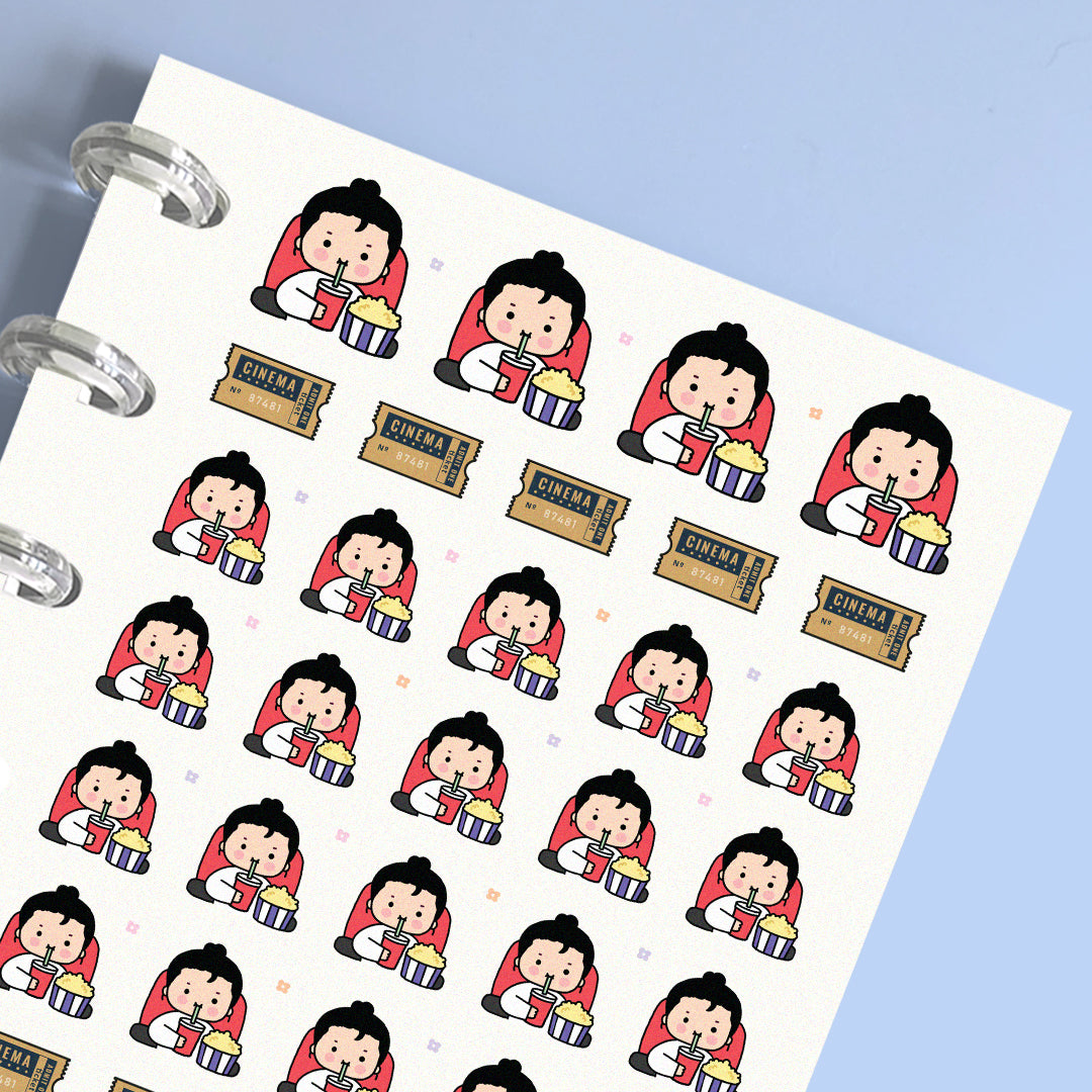 Movie Time Planner Stickers