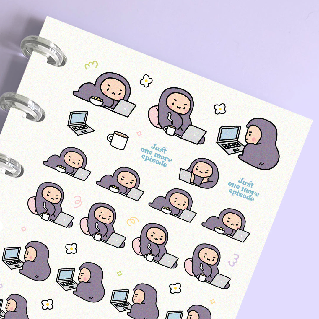 Just one more episode - Planner Stickers