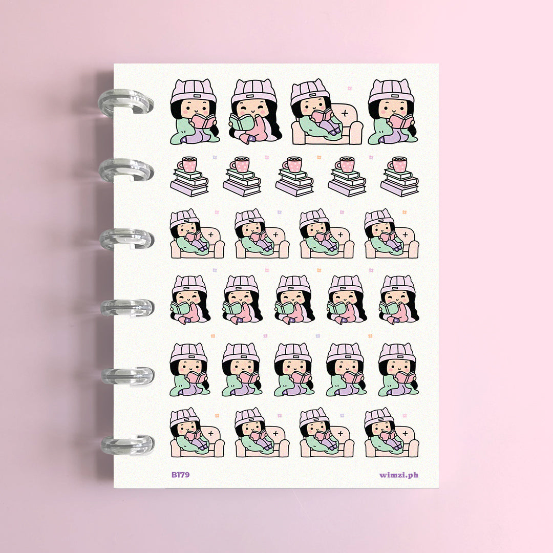 Cozy Reading Planner Stickers