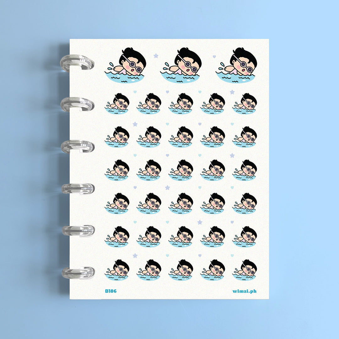 Swimming Planner Stickers