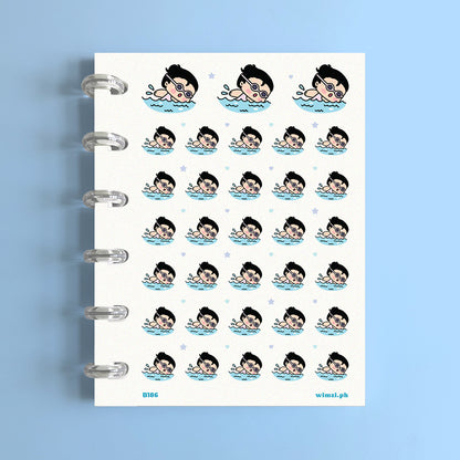 Swimming Planner Stickers