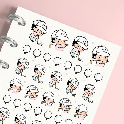 Golf Planner Stickers