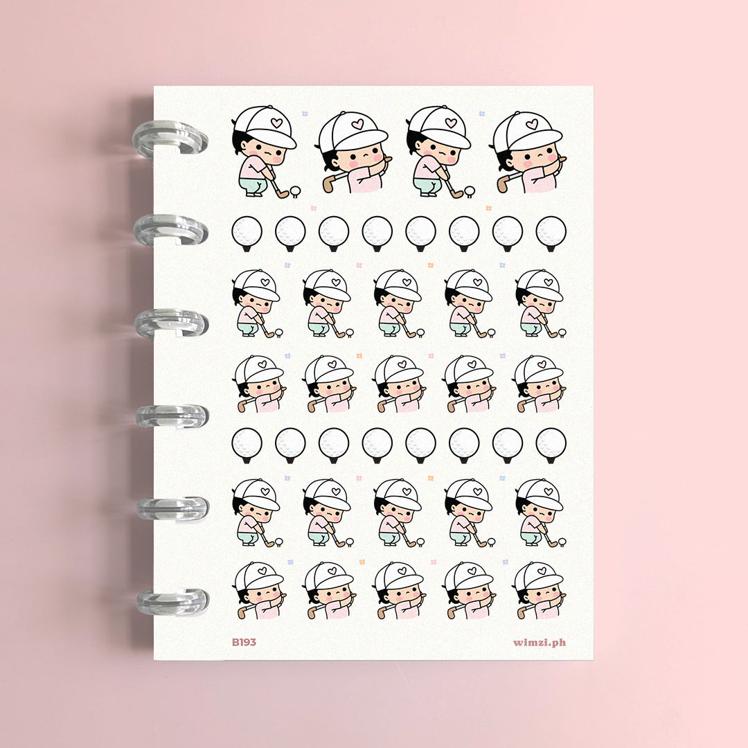 Golf Planner Stickers