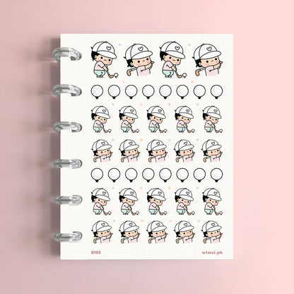 Golf Planner Stickers