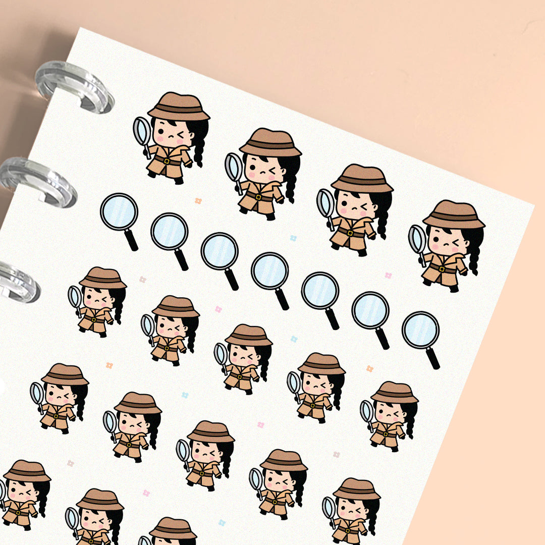 Detective Planner Sticker