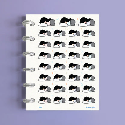 Slacking Off Planner Stickers