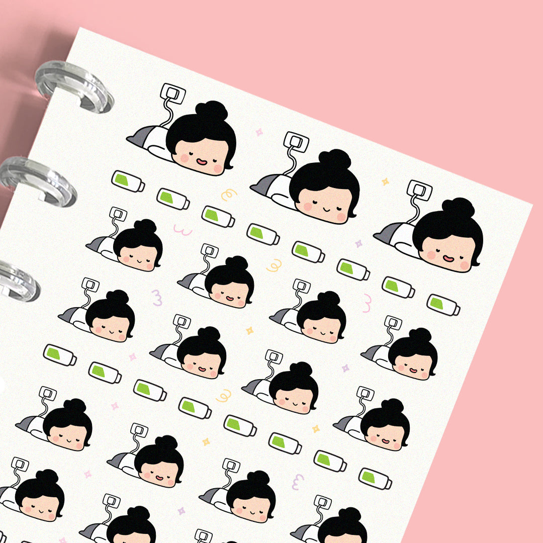 Recharge Yourself Planner Stickers