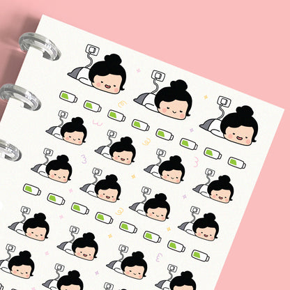 Recharge Yourself Planner Stickers