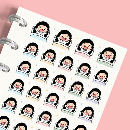 Sleep In - Just Woke Up - Planner Stickers