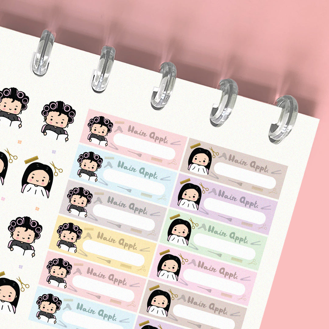 Hair Appointment Planner Stickers