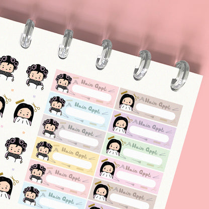 Hair Appointment Planner Stickers