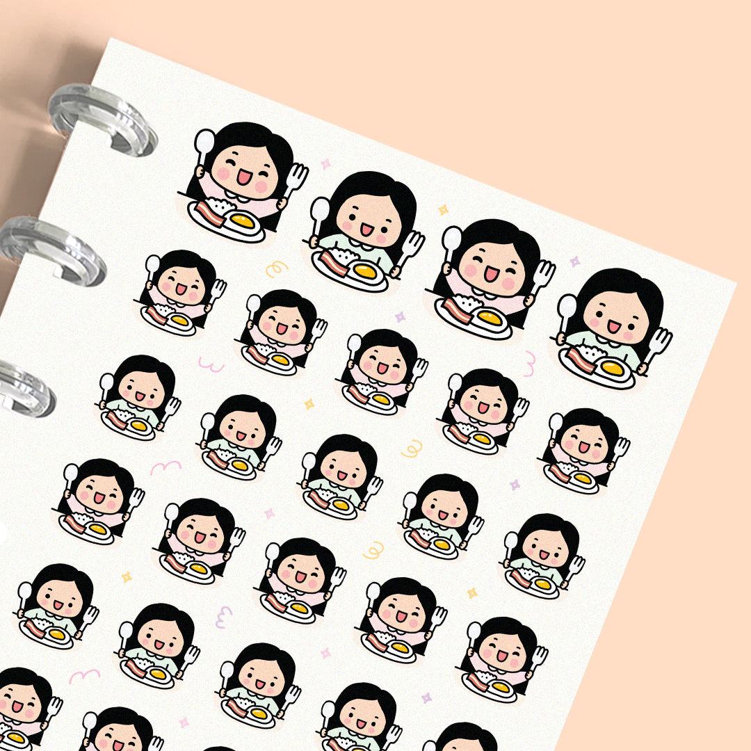 Breakfast Meal Time Planner Stickers