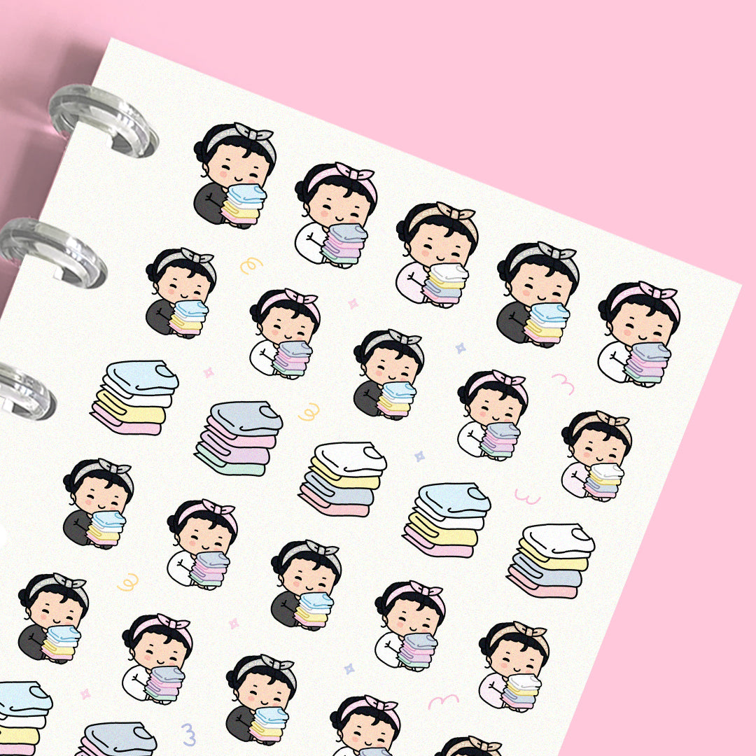 Fold Laundry Planner Stickers