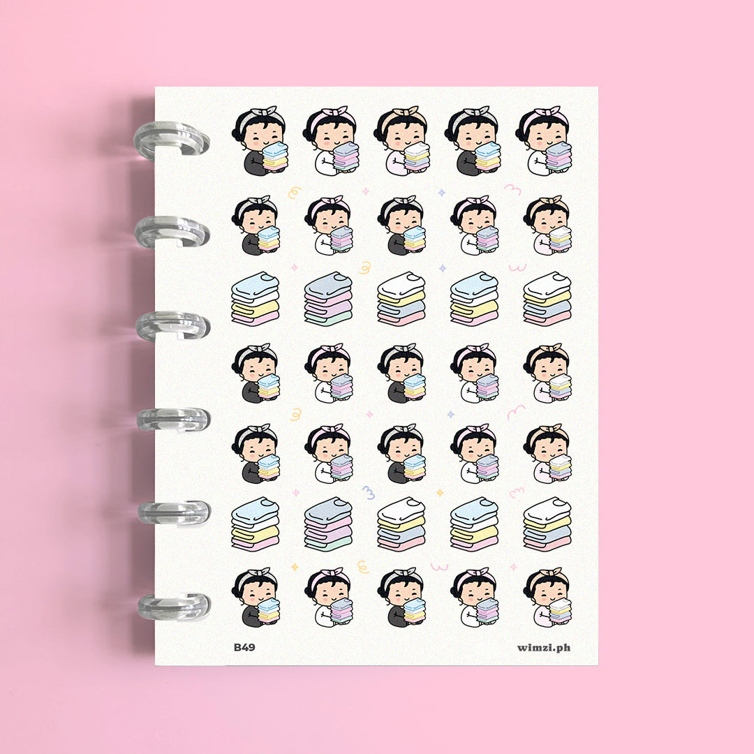 Fold Laundry Planner Stickers