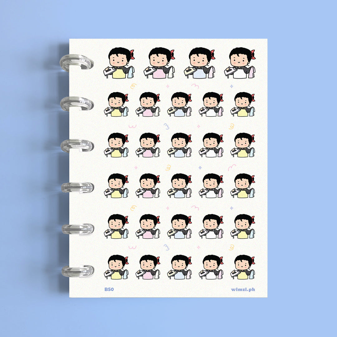 Iron Clothes Planner Stickers