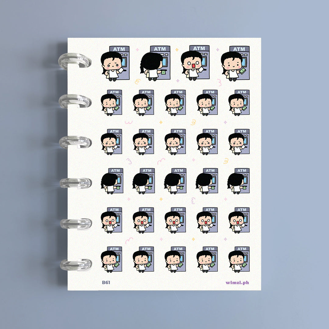 ATM Cash Withdrawal Planner Stickers