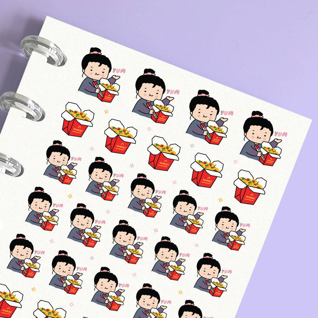 Takeout Noodle Planner Stickers