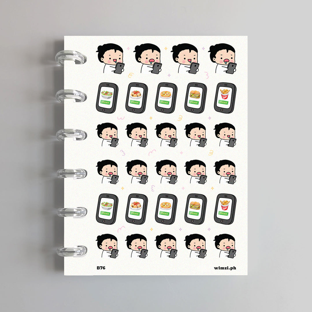 Order Food Online Planner Stickers