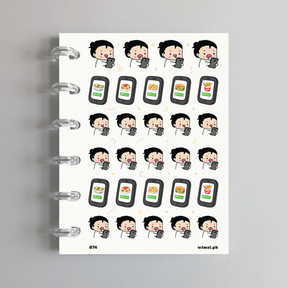 Order Food Online Planner Stickers