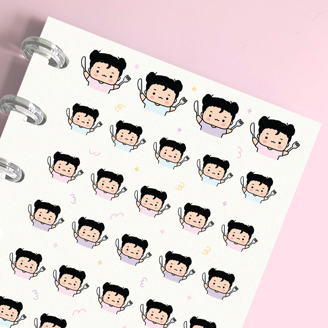 Cute Meal Time Planner Stickers