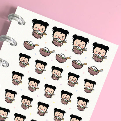 Rice Bowl Planner Stickers