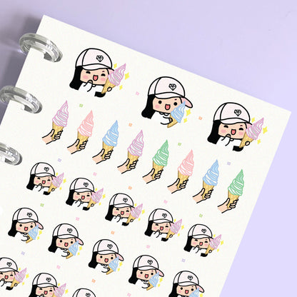 Ice Cream Planner Stickers