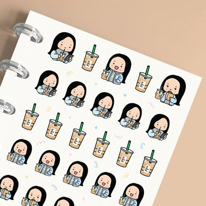 Iced Coffee Planner Stickers