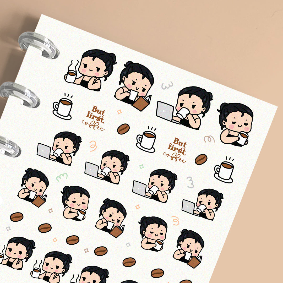 But First Coffee Planner Stickers