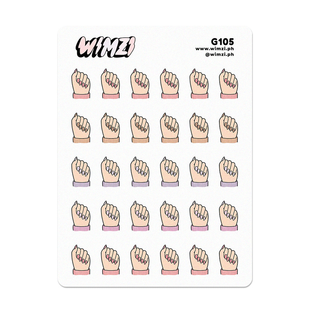 Nail Appointment Planner Stickers