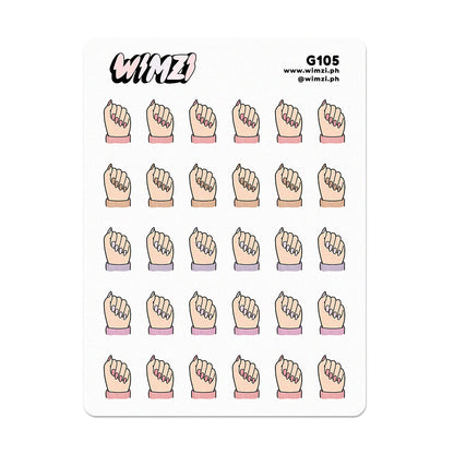Nail Appointment Planner Stickers