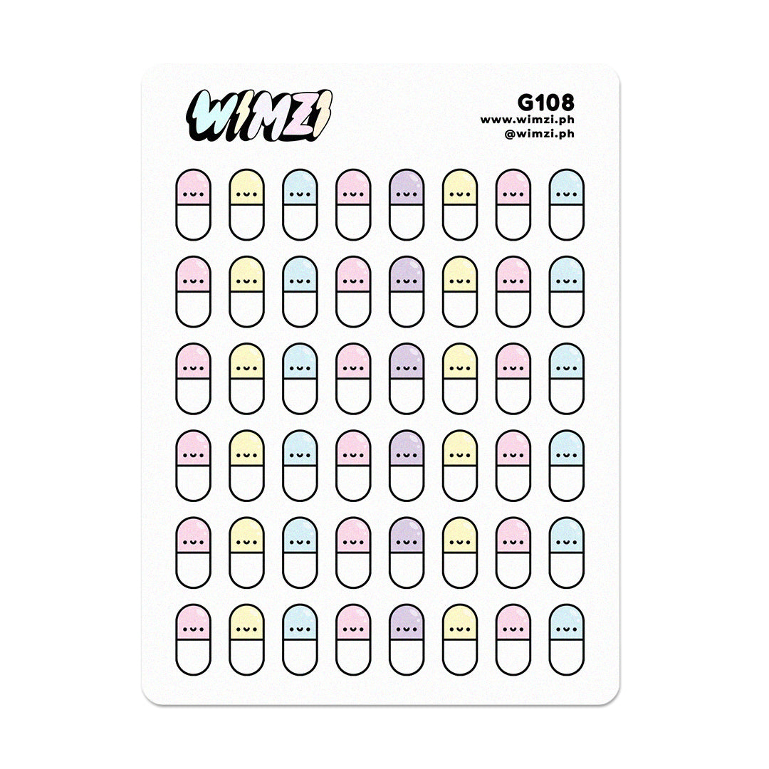 Pills Medicine Planner Stickers