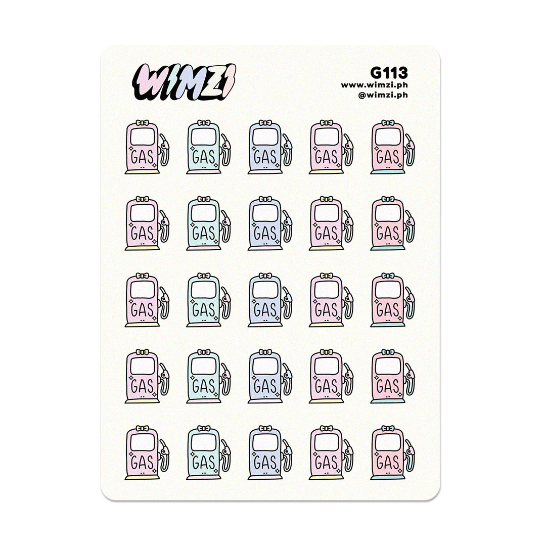Gas Up Fuel Planner Stickers