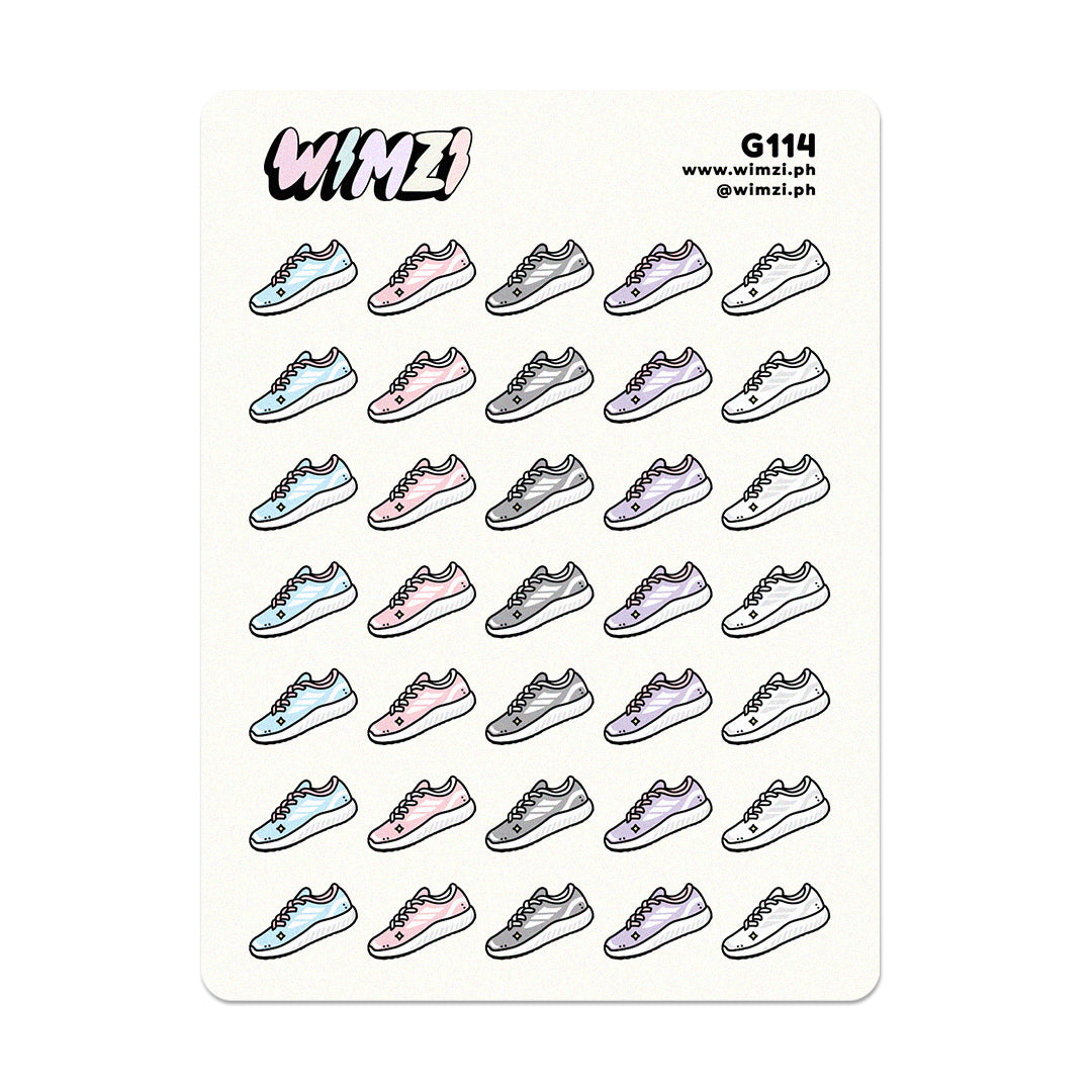 Running Shoes Planner Stickers