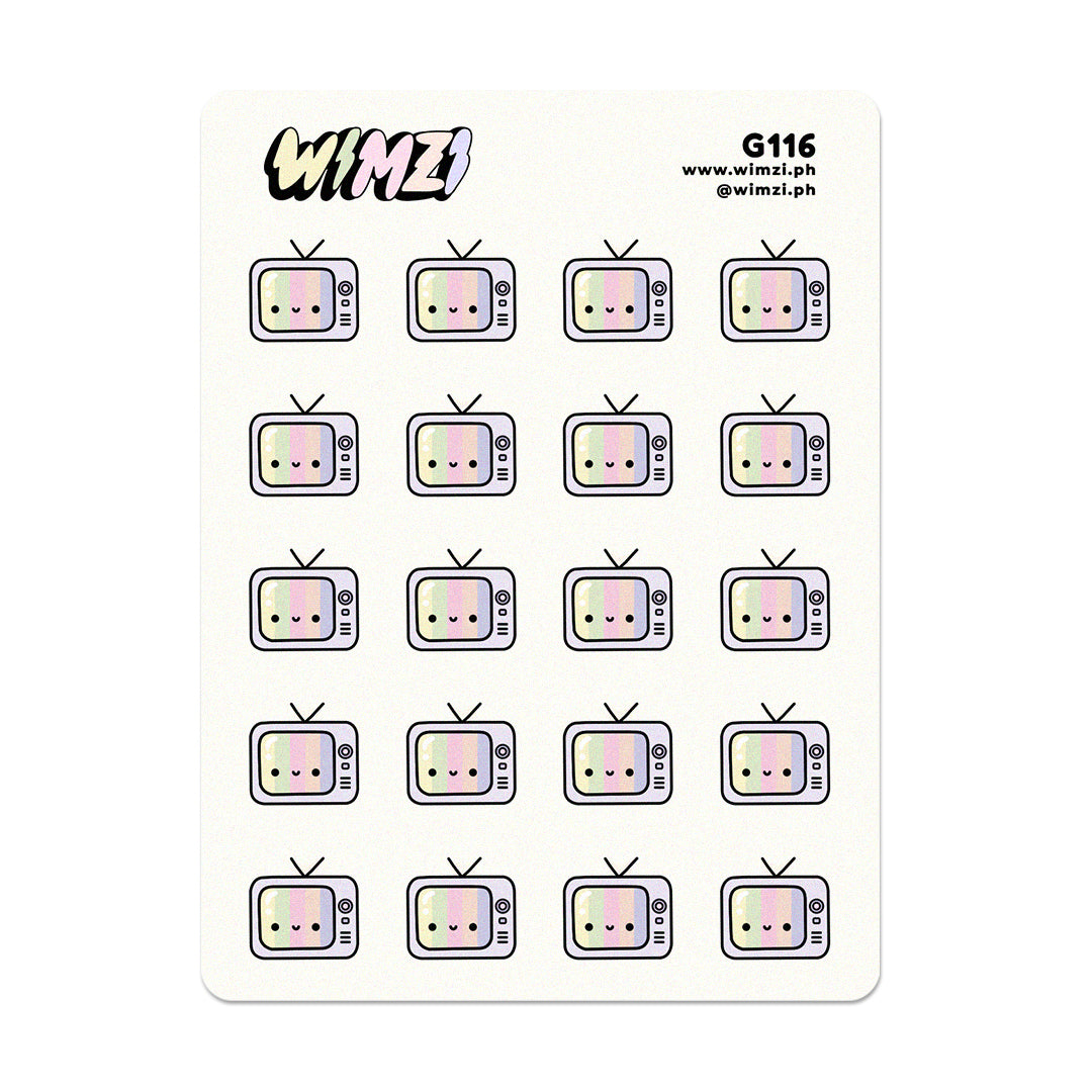 Television Planner Stickers