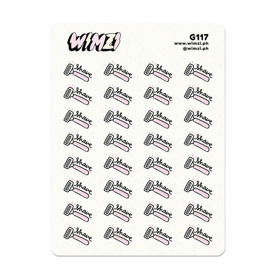 Shave Planner Stickers