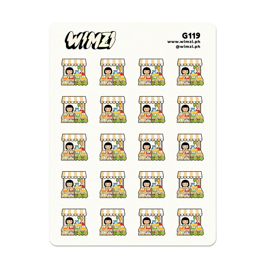 Vegetable Stand Planner Stickers