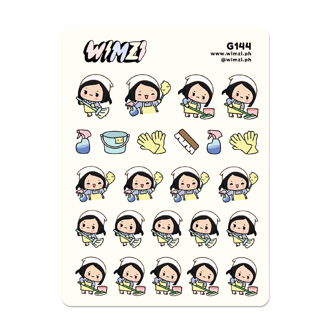 Cleaning Time Planner Stickers