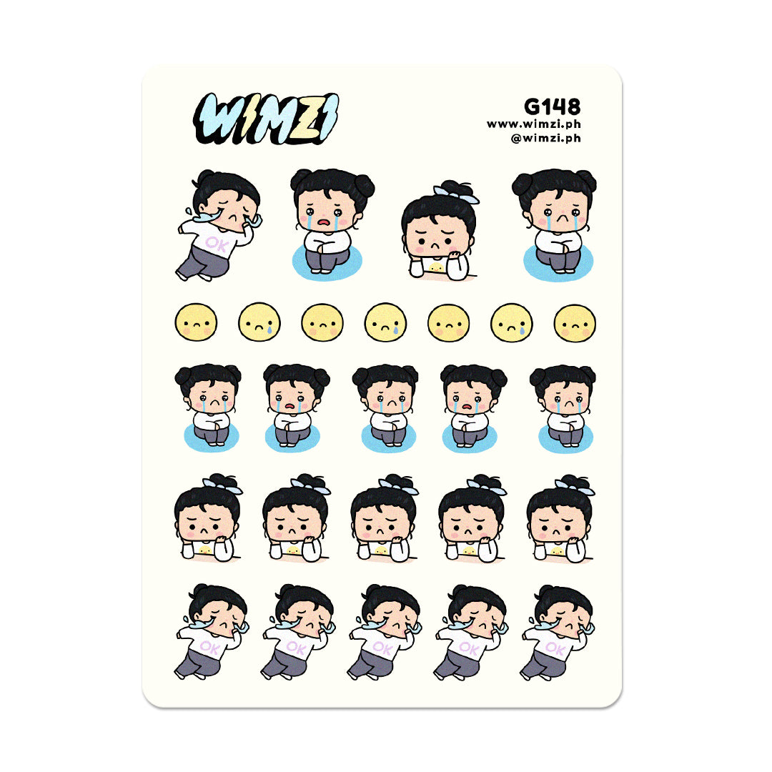 Sad Girl Planner Stickers