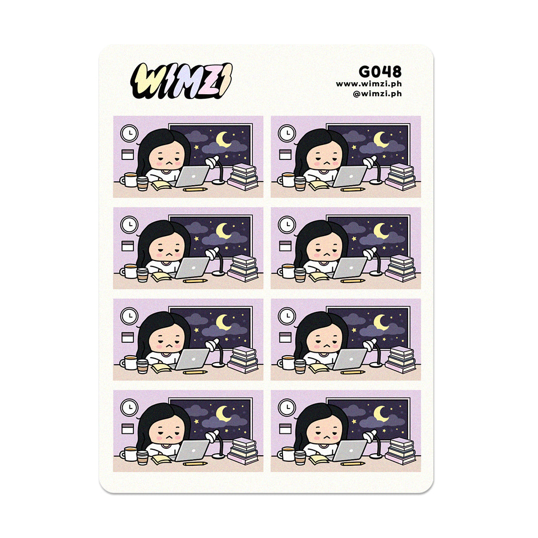 All Nighter Planner Stickers
