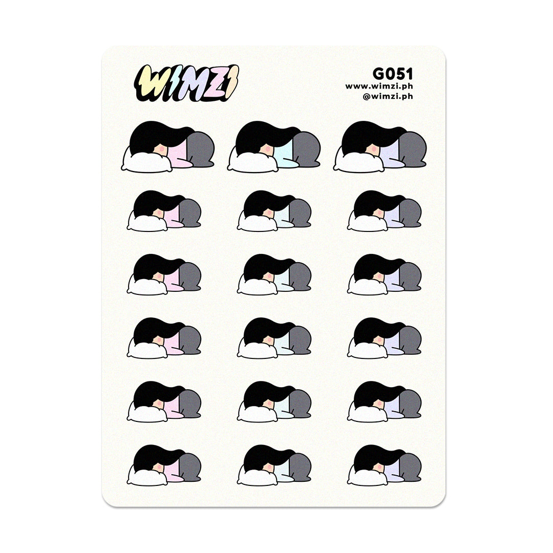 Slacking Off Planner Stickers