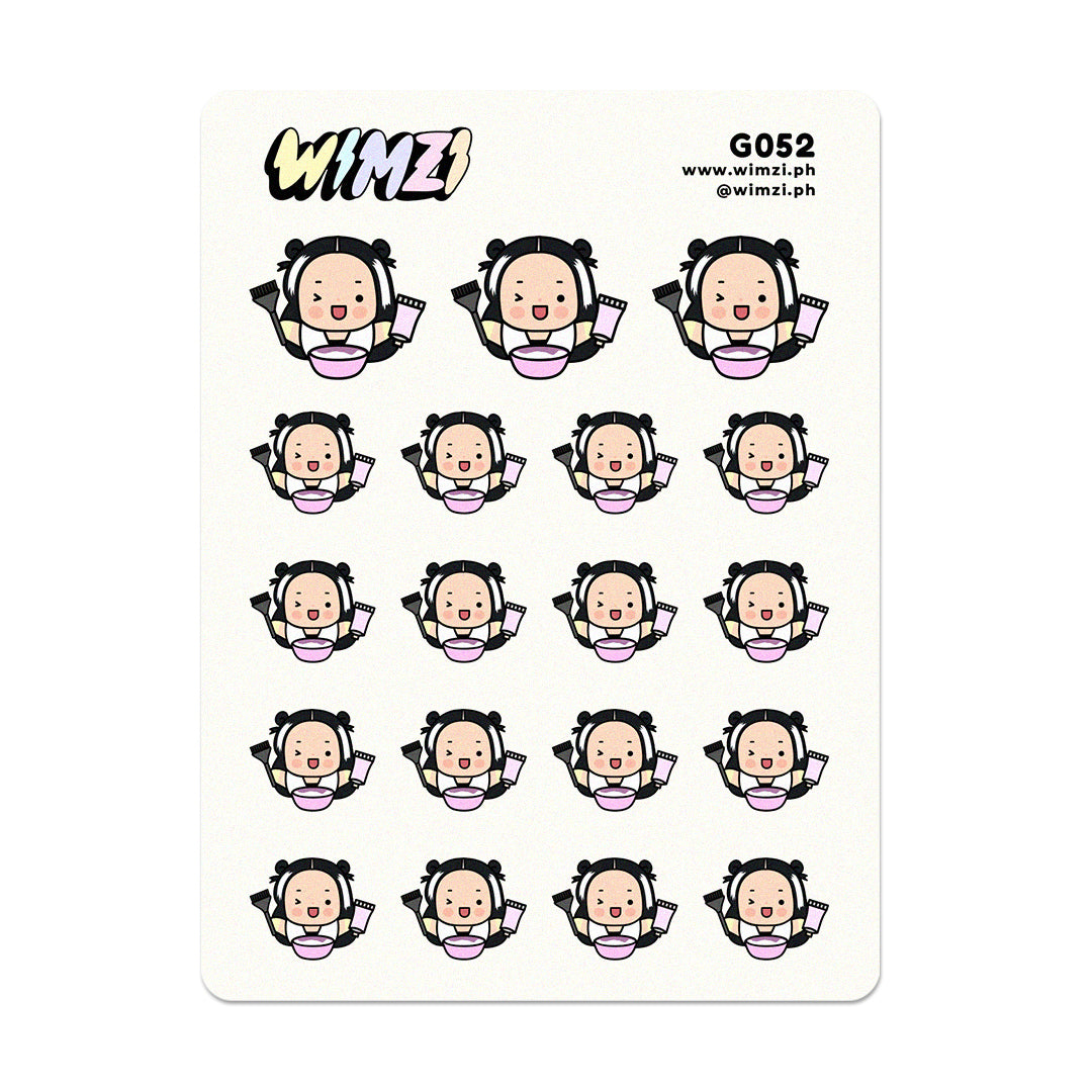 Hair Color Planner Stickers