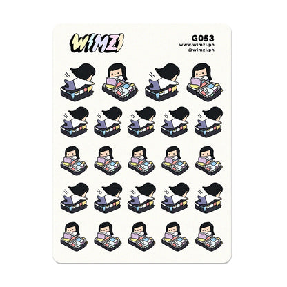 Pack Suitcase Planner Stickers
