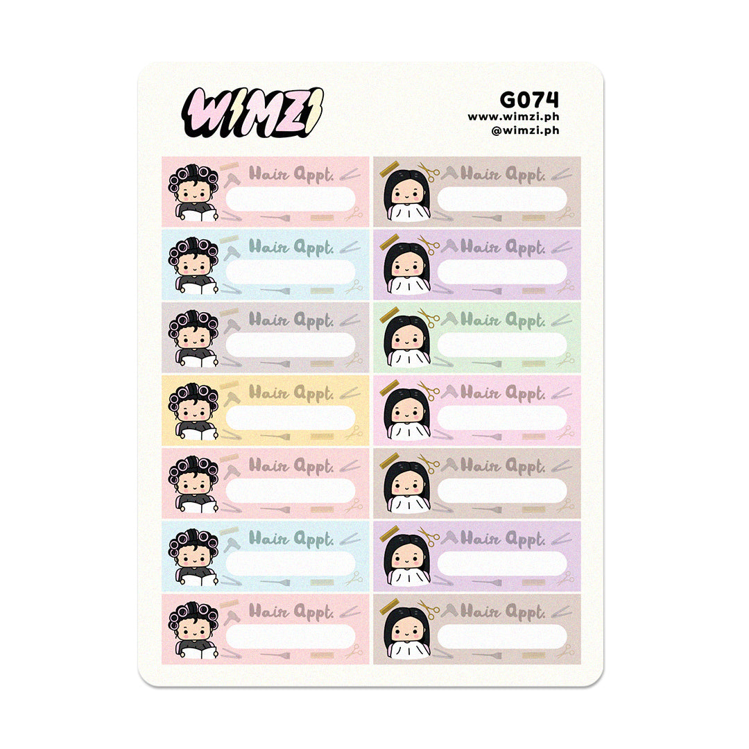 Hair Appointment Planner Stickers